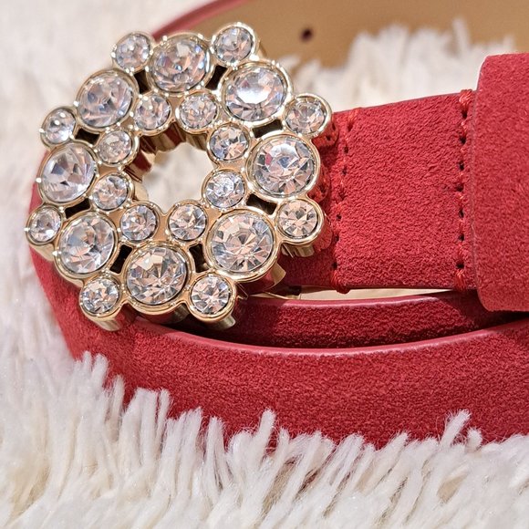 Talbots Red Leather NWT Belt - Picture 2 of 9